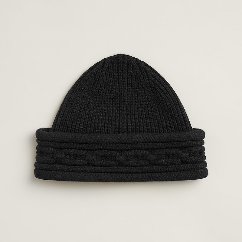 a heavn ☆ dress + ☆ beanie Heaven Twist beanie - Black | Hermès USA